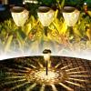 imageEnsenior 8Pack Solar Lights Outdoor Auto ONOff 6500K LED Solar Garden Lights for Pathway Yard Patio Walkway Planter Waterproof EnergyEfficient Landscape LightingWarm White