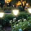 imageEnsenior 8Pack Solar Lights Outdoor Auto ONOff 6500K LED Solar Garden Lights for Pathway Yard Patio Walkway Planter Waterproof EnergyEfficient Landscape LightingWarm White