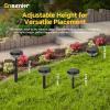 imageEnsenior Color Changing Solar Lights Outdoor Auto ONOff 3000K White Light ampamp RGB LED Solar Garden Lights for Pathway Yard Patio Waterproof EnergyEfficient Landscape Lighting 8PackRGB  Cool White