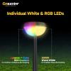 imageEnsenior Color Changing Solar Lights Outdoor Auto ONOff 3000K White Light ampamp RGB LED Solar Garden Lights for Pathway Yard Patio Waterproof EnergyEfficient Landscape Lighting 8PackRGB  Warm White