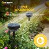 imageEnsenior Color Changing Solar Lights Outdoor Auto ONOff 3000K White Light ampamp RGB LED Solar Garden Lights for Pathway Yard Patio Waterproof EnergyEfficient Landscape Lighting 8PackRGB  Cool White