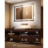 imageEnsenior LED Bathroom Mirror 30quotx 36quot with Front and Backlight Stepless Dimmable Wall Mirrors with AntiFog ShatterProof Memory 3 Colors Modern LED Vanity MirrorFCC32L x 40W