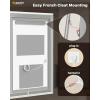 imageEnsenior LED Bathroom Mirror 30quotx 36quot with Front and Backlight Stepless Dimmable Wall Mirrors with AntiFog ShatterProof Memory 3 Colors Modern LED Vanity MirrorFCC32L x 40W