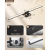 imageEnsenior Modern Bathroom Vanity Light 32 inch Builtin Dimmer 185W Dimmable 5CCT Led Bath Lights Black Bar Vanity Light for Bathroom Mirror Cabinets BedroomFCC CertificatedBlack