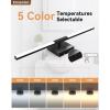 imageEnsenior Modern Bathroom Vanity Light 32 inch Builtin Dimmer 185W Dimmable 5CCT Led Bath Lights Black Bar Vanity Light for Bathroom Mirror Cabinets BedroomFCC CertificatedBlack