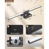 imageEnsenior Modern Bathroom Vanity Light 32 inch Builtin Dimmer 185W Dimmable 5CCT Led Bath Lights Black Bar Vanity Light for Bathroom Mirror Cabinets BedroomFCC CertificatedBlack