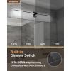imageEnsenior Modern Bathroom Vanity Light 32 inch Builtin Dimmer 185W Dimmable 5CCT Led Bath Lights Black Bar Vanity Light for Bathroom Mirror Cabinets BedroomFCC CertificatedBlack
