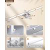 imageEnsenior Modern Bathroom Vanity Light 32 inch Builtin Dimmer 185W Dimmable 5CCT Led Bath Lights Black Bar Vanity Light for Bathroom Mirror Cabinets BedroomFCC CertificatedMatte Grey