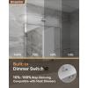 imageEnsenior Modern Bathroom Vanity Light 32 inch Builtin Dimmer 185W Dimmable 5CCT Led Bath Lights Black Bar Vanity Light for Bathroom Mirror Cabinets BedroomFCC CertificatedMatte Grey