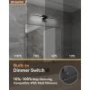 imageEnsenior Modern Bathroom Vanity Light 32 inch Builtin Dimmer 185W Dimmable 5CCT Led Bath Lights Black Bar Vanity Light for Bathroom Mirror Cabinets BedroomFCC CertificatedBlack