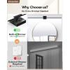 imageEnsenior Modern Bathroom Vanity Light 32 inch Builtin Dimmer 185W Dimmable 5CCT Led Bath Lights Black Bar Vanity Light for Bathroom Mirror Cabinets BedroomFCC CertificatedBlack
