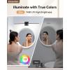 imageEnsenior Modern Bathroom Vanity Light 32 inch Builtin Dimmer 185W Dimmable 5CCT Led Bath Lights Black Bar Vanity Light for Bathroom Mirror Cabinets BedroomFCC CertificatedBlack