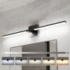 imageEnsenior Modern Bathroom Vanity Light 32 inch Builtin Dimmer 185W Dimmable 5CCT Led Bath Lights Black Bar Vanity Light for Bathroom Mirror Cabinets BedroomFCC CertificatedBlack