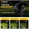 imageEnsenior Solar Spotlights Outdoor Brightness Adjustable 3000K LED Solar Garden Lights 56 LEDs Solar Powered Landscape Lights Auto ONOff Waterproof for YardGardenPathway  6 PackCool White