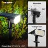imageEnsenior Solar Spotlights Outdoor Brightness Adjustable 3000K LED Solar Garden Lights 56 LEDs Solar Powered Landscape Lights Auto ONOff Waterproof for YardGardenPathway  6 PackCool White