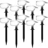 imageEnsenior Solar Spotlights Outdoor Brightness Adjustable 3000K LED Solar Garden Lights 56 LEDs Solar Powered Landscape Lights Auto ONOff Waterproof for YardGardenPathway  6 PackCool White