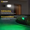 imageEnsenior Solar Spotlights Outdoor Waterproof RGB 71 Color Changing Mode Outdoor Landscape Lighting Automatic ONOff Solar Powered Spotlight for Yard Garden Pathway 6PackRGB Red  Green  Blue