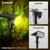 imageEnsenior Solar Spotlights Outdoor Waterproof RGB 71 Color Changing Mode Outdoor Landscape Lighting Automatic ONOff Solar Powered Spotlight for Yard Garden Pathway 6PackRGB Red  Green  Blue