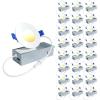 imageEnsenior 24 Pack 6 Inch LED Recessed Ceiling Light Dimmable 2700K5000K 5CCT 1200LM 12W 120V High Brightness Canless Wafer Downlight  ETLampampFCCampampIC5000k4000k3500k3000k2700k  5cct White