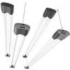 imageEnsenior 4 Pack Linkable Led Shop Light 4ft for Garage 4400 High Lumens 36W Equivalent 280W 5000K Daylight 48 Inch Utility Surface or Hanging Mount Fixtures White ETL CertifiedBlack