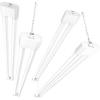 imageEnsenior 4 Pack Linkable Led Shop Light 4ft for Garage 4400 High Lumens 36W Equivalent 280W 5000K Daylight 48 Inch Utility Surface or Hanging Mount Fixtures White ETL CertifiedWhite