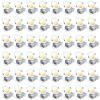 imageEnsenior 48 Pack 6 Inch LED Recessed Light Dimmable 2700K5000K 5CCT 1200LM High Brightness 12W 120V Damp Rated UltraThin Canless Wafer Ceiling Light  ETL ampamp FCC ampamp IC4 Inch
