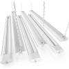 imageEnsenior 4FT LED Shop Lights with Reflector 6Pack Linkable 5000K Daylight Integrated Fixture for Garage ampamp Workbench Surface ampamp Hanging Mount 4400lm 36W White ETL Certified