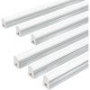 imageEnsenior 8Pack T5 LED Shop Lights 4FT 2000LM 6500K Super Bright White Integrated Single Fixture 20W Linkable Utility Commercial Lighting for GymGarageCeilingUnder Cabinet Plug ampamp Play2FTpack of 6