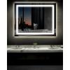 imageEnsenior LED Bathroom Mirror 30quotx 36quot with Front and Backlight Stepless Dimmable Wall Mirrors with AntiFog ShatterProof Memory 3 Colors Modern LED Vanity MirrorFCC32L x 40W