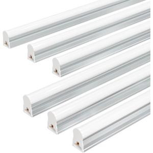 imageEnsenior 8Pack T5 LED Shop Lights 4FT 2000LM 6500K Super Bright White Integrated Single Fixture 20W Linkable Utility Commercial Lighting for GymGarageCeilingUnder Cabinet Plug ampamp Play2FTpack of 6