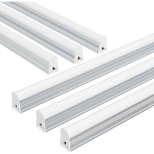 imageEnsenior 8Pack T5 LED Shop Lights 4FT 2000LM 6500K Super Bright White Integrated Single Fixture 20W Linkable Utility Commercial Lighting for GymGarageCeilingUnder Cabinet Plug ampamp Play4FTpack of 6