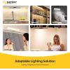 imageEnsenior Makeup Light 14 inch Rechargeable Vanity Lights for Mirror with Auto Off Timer Remote Magnetic Stepless Dimming 3CCT 2500mAh Battery Under Cabinet Lighting Wireless for Kitchen 2 PackTouch  Remote  NonSensor