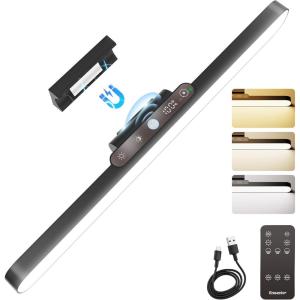imageEnsenior Makeup Light 14 inch Rechargeable Vanity Lights for Mirror with Auto Off Timer Remote Magnetic Stepless Dimming 3CCT 2500mAh Battery Under Cabinet Lighting Wireless for Kitchen 2 PackTouch  Remote  Motion