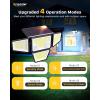 imageEnsenior Solar Lights Outdoor IP65 Waterproof Motion Sensor Outdoor Light with Remote Control 279 LED 4 Heads Solar Security Light with 4 Mode 270 Wide Angle Solar Flood Light for Outside 2 Packs4 Pack