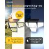 imageEnsenior Solar Lights Outdoor IP65 Waterproof Motion Sensor Outdoor Light with Remote Control 279 LED 4 Heads Solar Security Light with 4 Mode 270 Wide Angle Solar Flood Light for Outside 2 Packs4 Pack