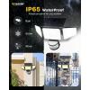 imageEnsenior Solar Motion Lights Outdoor 228 LED Solar Security Lights with Remote Control IP65 Waterproof 3 Heads Flood Light with 4 Modes 270 Wide Angle Motion Sensor Light Outside  2 Packs4 Pack