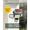imageEnsenior Solar Motion Lights Outdoor 228 LED Solar Security Lights with Remote Control IP65 Waterproof 3 Heads Flood Light with 4 Modes 270 Wide Angle Motion Sensor Light Outside  2 Packs2Pack