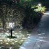 imageEnsenior 6Pack Solar Lights Outdoor 1677quot 3000K LED Solar Garden Lights for Pathway Yard Patio Walkway Planter Waterproof EnergyEfficient Landscape LightingCool White