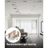imageEnsenior 4 Pack 4 inch 5CCT LED Gimbal Led Recessed Light with Junction Box 36090 Adjustable Directional Lighting Dimmable CRI90 2700K3000K3500K4000K5000K 900LM 10W85WETLampFCC BlackBlack4 Inch