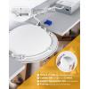 imageEnsenior 4 Pack 4 inch 5CCT LED Gimbal Led Recessed Light with Junction Box 36090 Adjustable Directional Lighting Dimmable CRI90 2700K3000K3500K4000K5000K 900LM 10W85WETLampFCC BlackWhite6 Inch