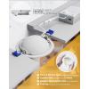 imageEnsenior 4 Pack 4 inch 5CCT LED Gimbal Led Recessed Light with Junction Box 36090 Adjustable Directional Lighting Dimmable CRI90 2700K3000K3500K4000K5000K 900LM 10W85WETLampFCC BlackWhite4 Inch