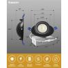 imageEnsenior 4 Pack 4 inch 5CCT LED Gimbal Led Recessed Light with Junction Box 36090 Adjustable Directional Lighting Dimmable CRI90 2700K3000K3500K4000K5000K 900LM 10W85WETLampFCC BlackBlack4 Inch