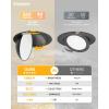 imageEnsenior 4 Pack 4 inch 5CCT LED Gimbal Led Recessed Light with Junction Box 36090 Adjustable Directional Lighting Dimmable CRI90 2700K3000K3500K4000K5000K 900LM 10W85WETLampFCC BlackBlack6 Inch