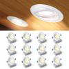 imageEnsenior 4 Pack 4 inch 5CCT LED Gimbal Led Recessed Light with Junction Box 36090 Adjustable Directional Lighting Dimmable CRI90 2700K3000K3500K4000K5000K 900LM 10W85WETLampFCC BlackWhite4 Inch