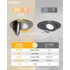 imageEnsenior 4 Pack 4 inch 5CCT LED Gimbal Led Recessed Light with Junction Box 36090 Adjustable Directional Lighting Dimmable CRI90 2700K3000K3500K4000K5000K 900LM 10W85WETLampFCC BlackBlack4 Inch