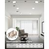 imageEnsenior 4 Pack 4 inch 5CCT LED Gimbal Led Recessed Light with Junction Box 36090 Adjustable Directional Lighting Dimmable CRI90 2700K3000K3500K4000K5000K 900LM 10W85WETLampFCC BlackWhite6 Inch