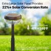 imageEnsenior Solar Pathway Lights Outdoor 8Pack Adjustable Height LED Lights Outdoor Waterproof IP65 for Garden Landscape Auto OnOff Solar Powered Yard Lights for Walkway Warm WhiteCool White