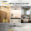 image:image5W Rechargeable Motion Sensor Light Bar 2000mAh Dimmable Under Cabinet Lighting Wireless with Digital Battery Display 130 Rotatable Magnetic Closet Lights Remote Control Stick on Lights DormMotion Sensor  1Pack