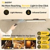 image:image5W Rechargeable Motion Sensor Light Bar 2000mAh Dimmable Under Cabinet Lighting Wireless with Digital Battery Display 130 Rotatable Magnetic Closet Lights Remote Control Stick on Lights DormMotion Sensor  1Pack