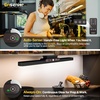image:image5W Rechargeable Motion Sensor Light Bar 2000mAh Dimmable Under Cabinet Lighting Wireless with Digital Battery Display 130 Rotatable Magnetic Closet Lights Remote Control Stick on Lights DormMotion Sensor  1Pack